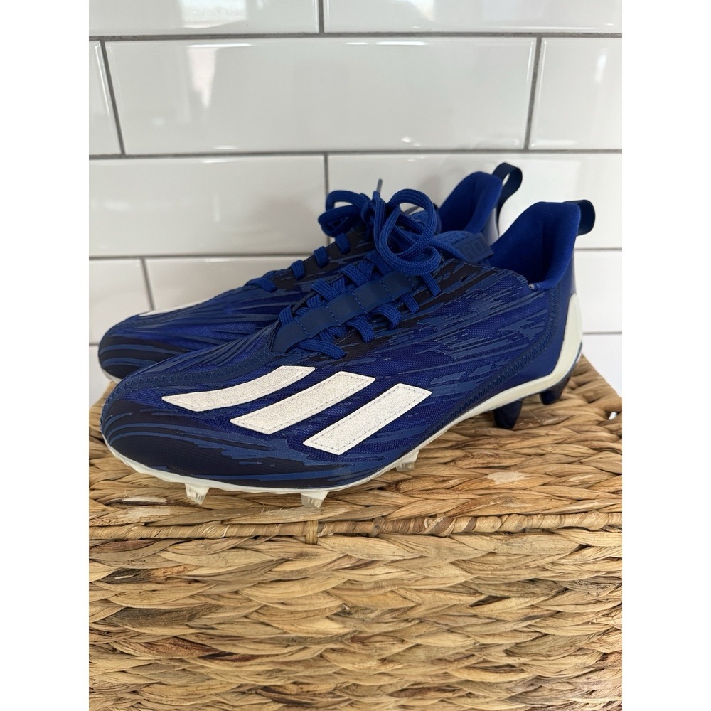 New Adidas Adizero  Blue White Football Cleats GZ6917 Men's Size 9‎